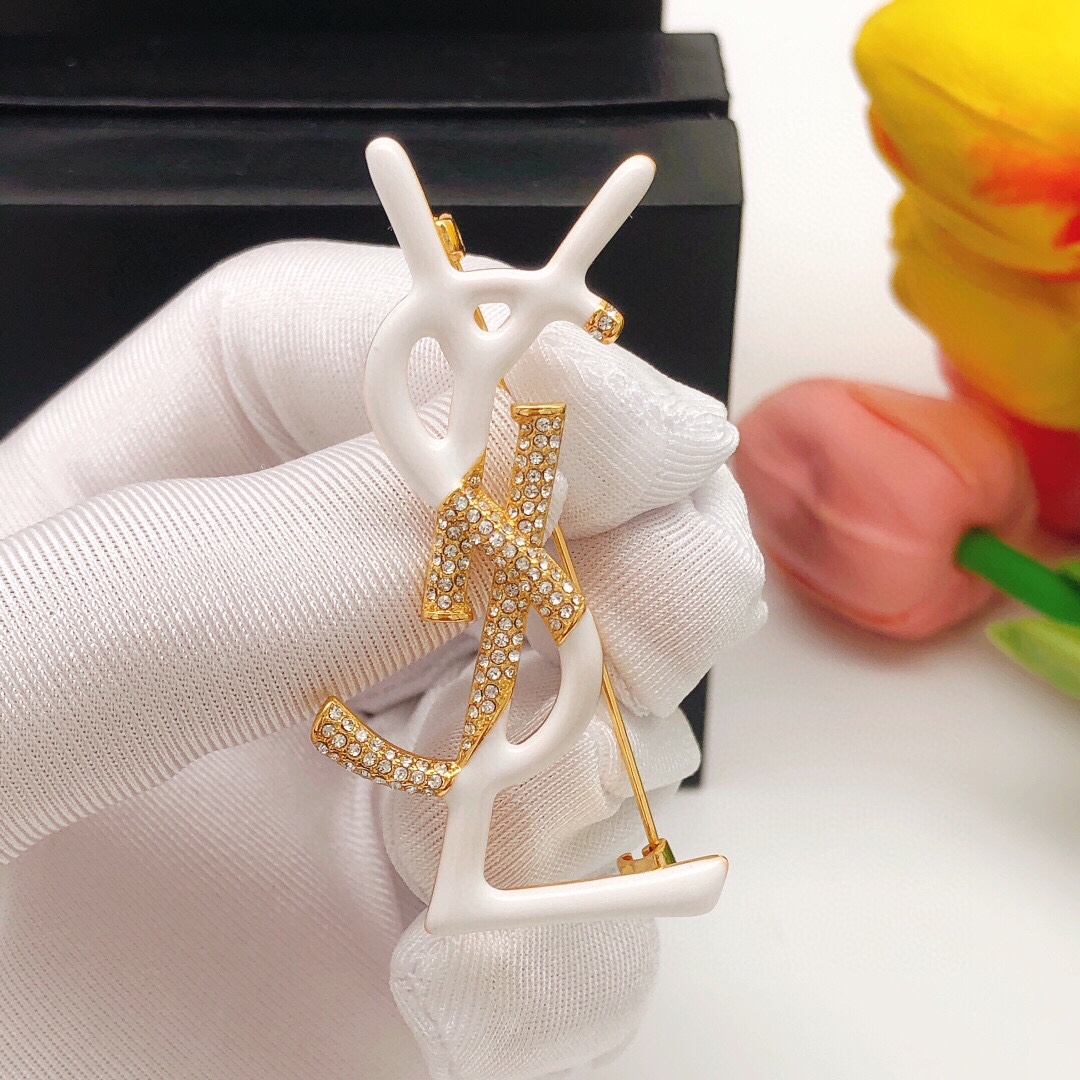 Saint Laurent YSL brooch