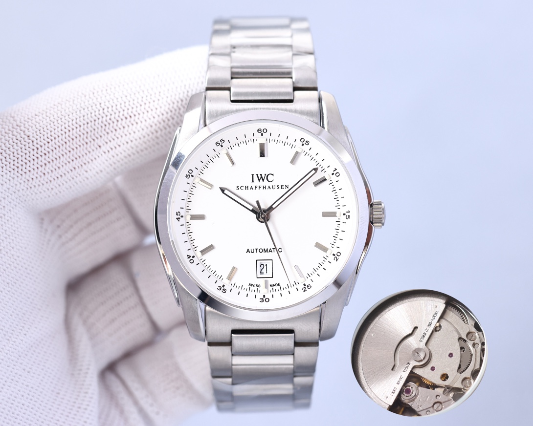 IWC- Fine men's watches Imported Citizen mechanical movement, top 316 stainless steel case and strap