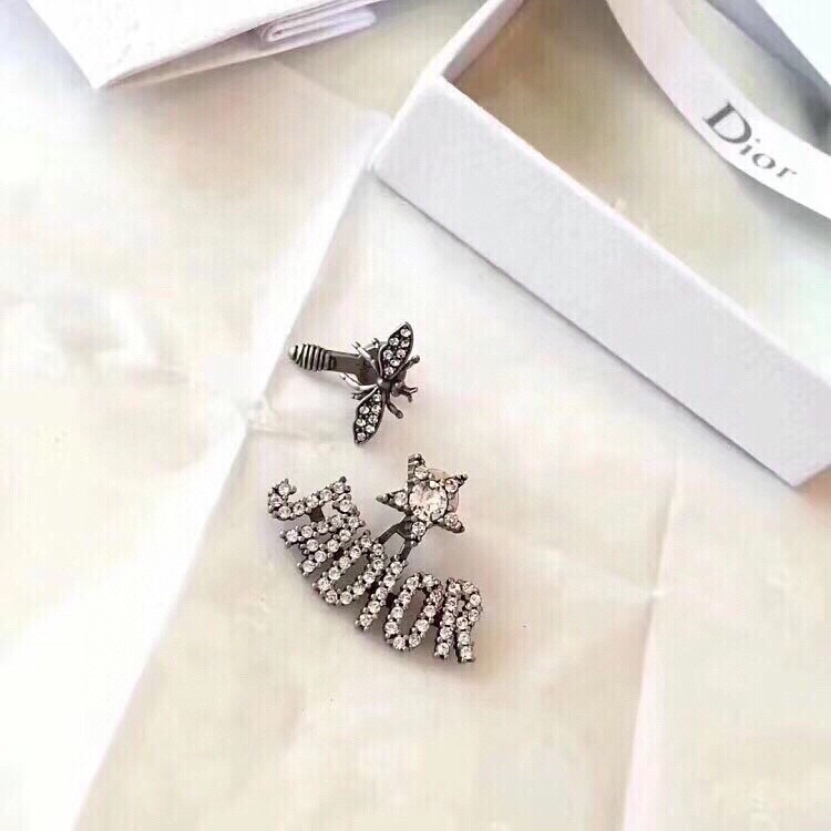 Dior Alphabet Bee Stud Earrings