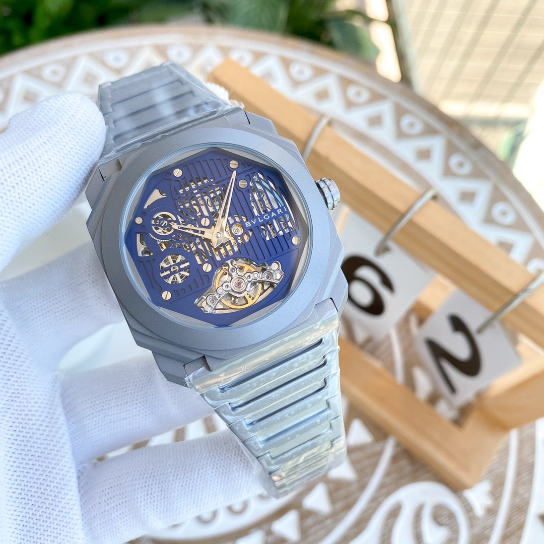 Bulgari OCTO series automatic flywheel engraved mechanical movement