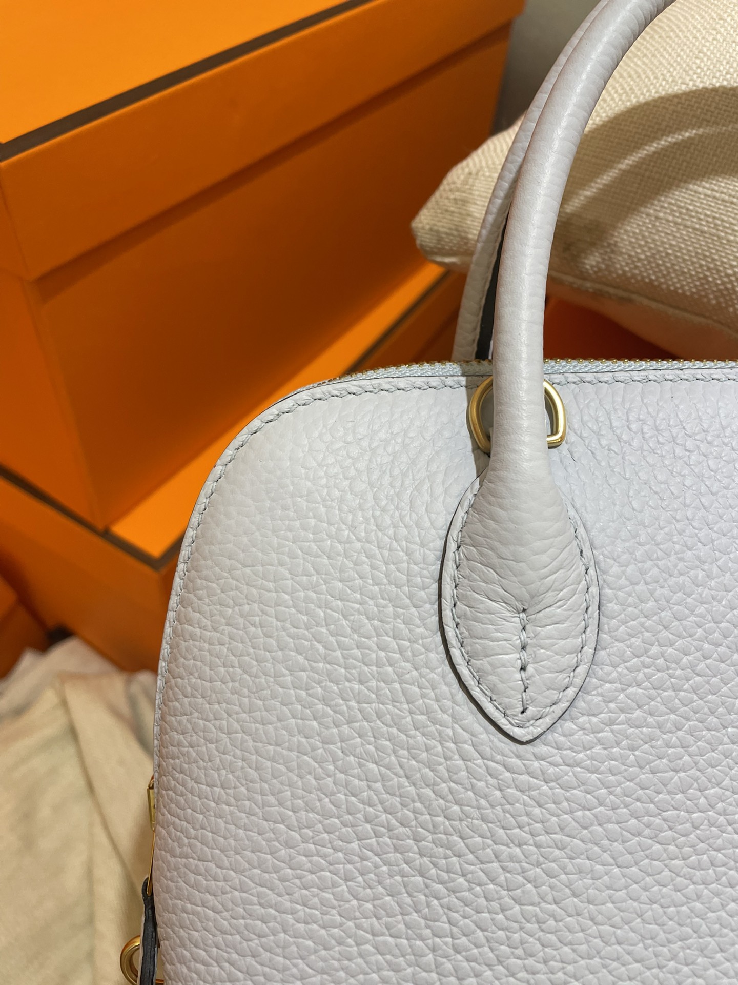 Bolide 25cm original imported TC leather Holy Grail blue gold buckle