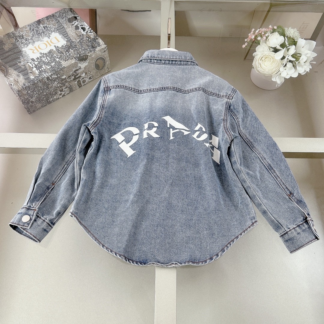 Prada T-shirt, denim jacket and pants 3-piece set