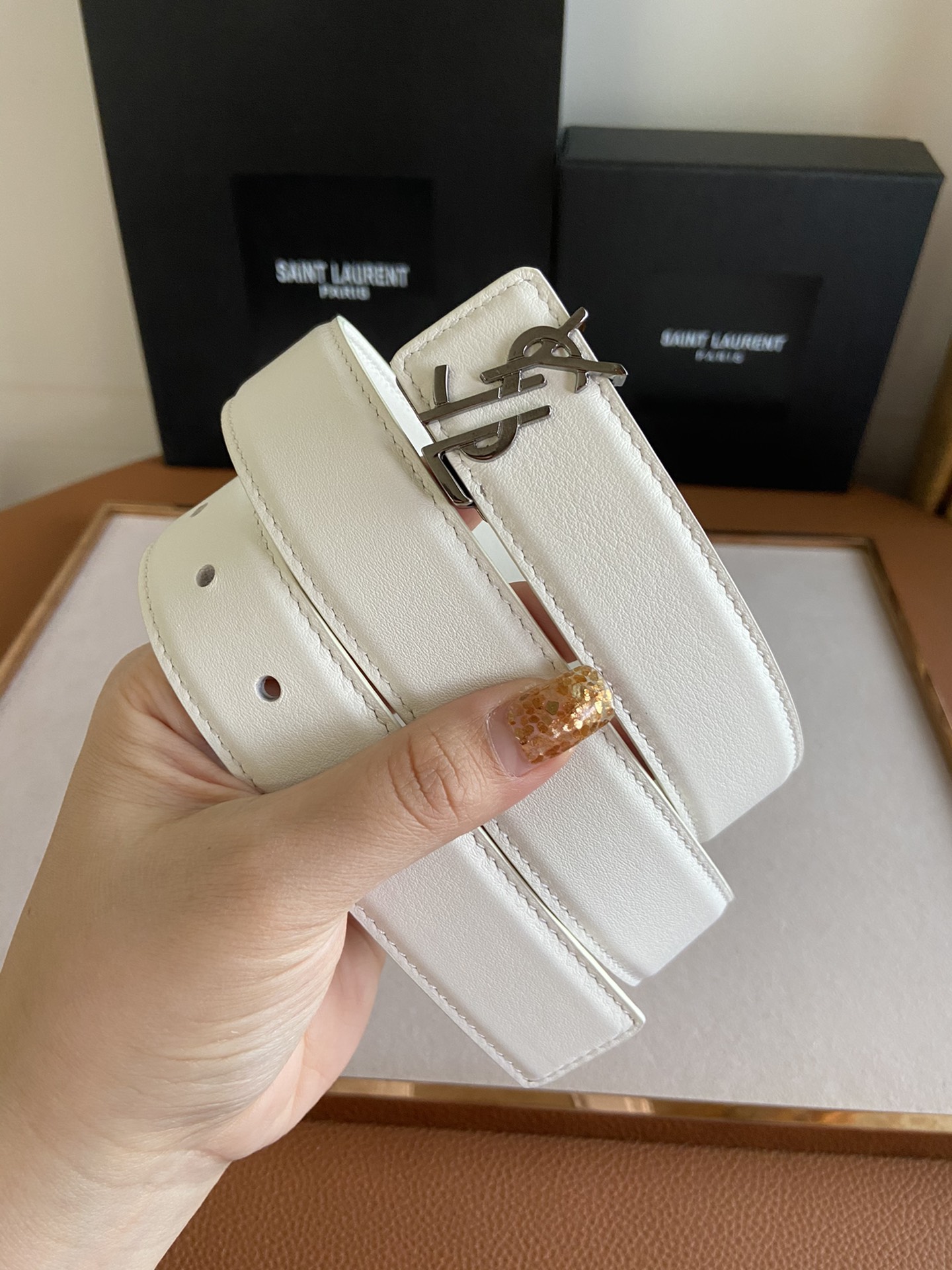 Saint Laurent YSL Misplaced Iconic Logo