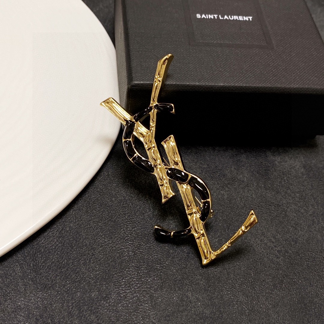 Saint Laurent YSL brooch