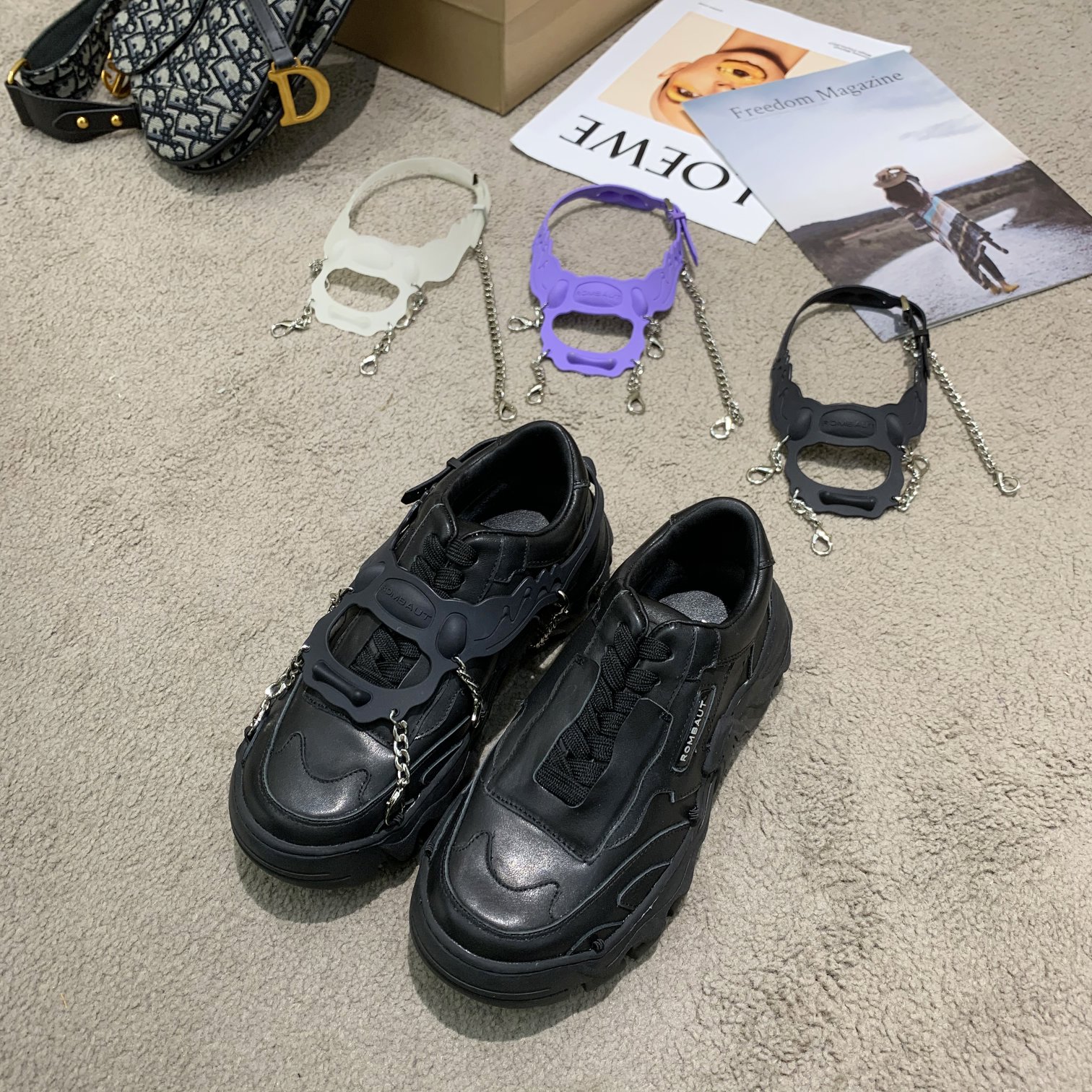 𝐑𝐨𝐫𝐧𝐧𝐢𝐢 ｜2020FW new sneakers upper with silk cowhide upper Sheepskin lining