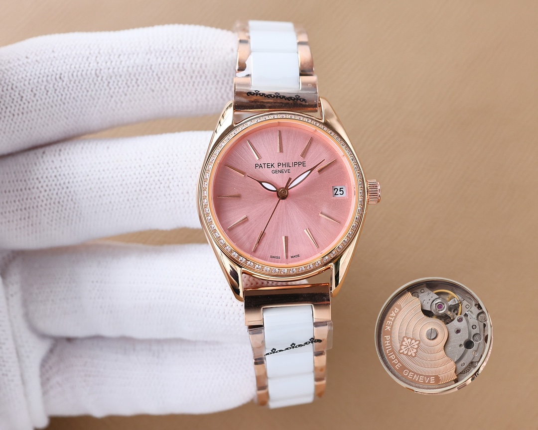 Patek Philippe V8 Edition Fashion Women's Watch Simple Three Needles