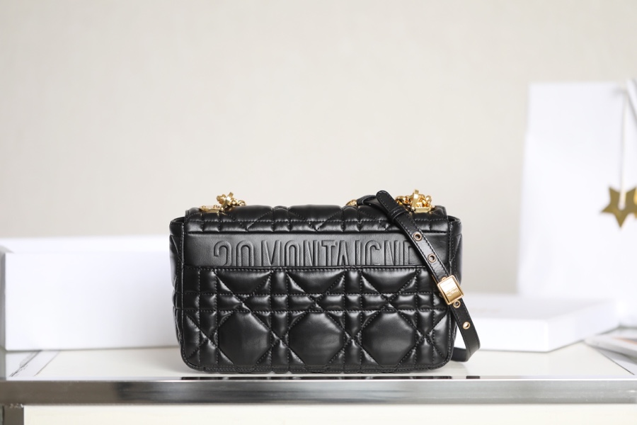 DIOR CARO Black Gilt Buckle DR-061
