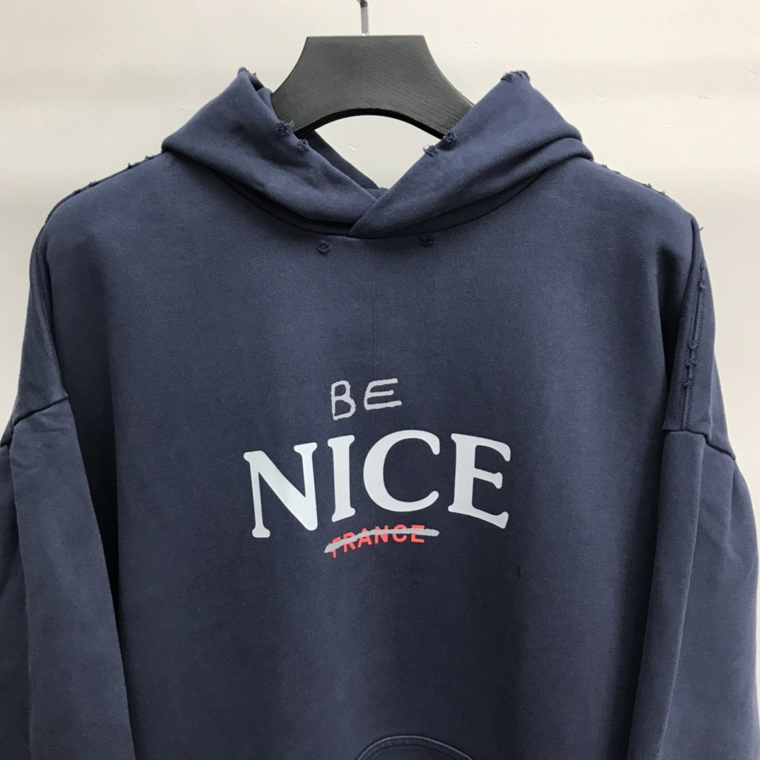 Balenciaga BE NICE hooded sweatshirt