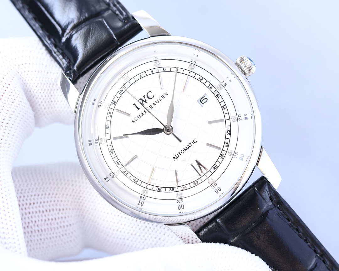 IWC- Portofino Original 9015® movement style with Italian cowhide 3D three-dimensional sense of ultra-thin technology