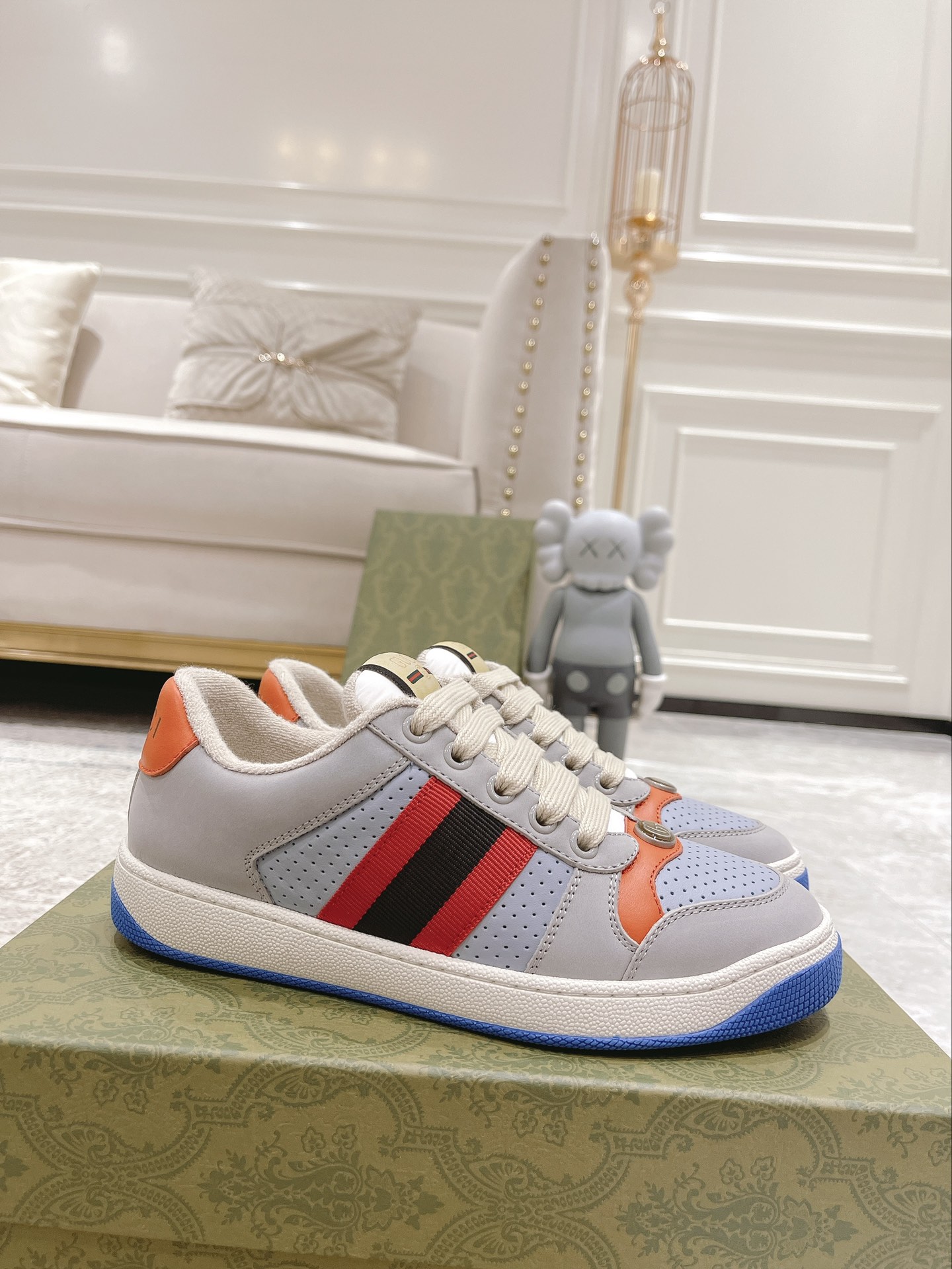 Gucci new upgraded small dirty shoes couple models