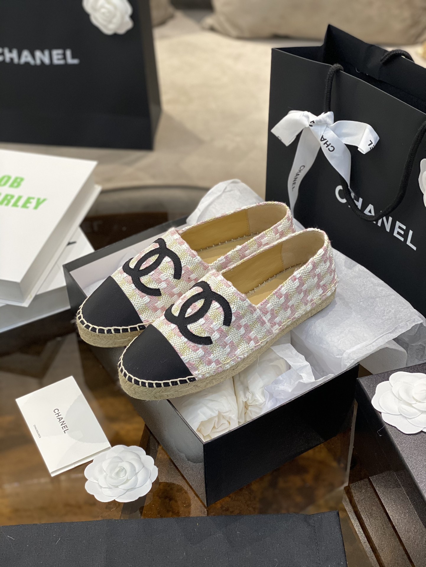 CHANEL fisherman shoes Chanel classic version of the original injection of rubber translucent rubber original color hemp sole