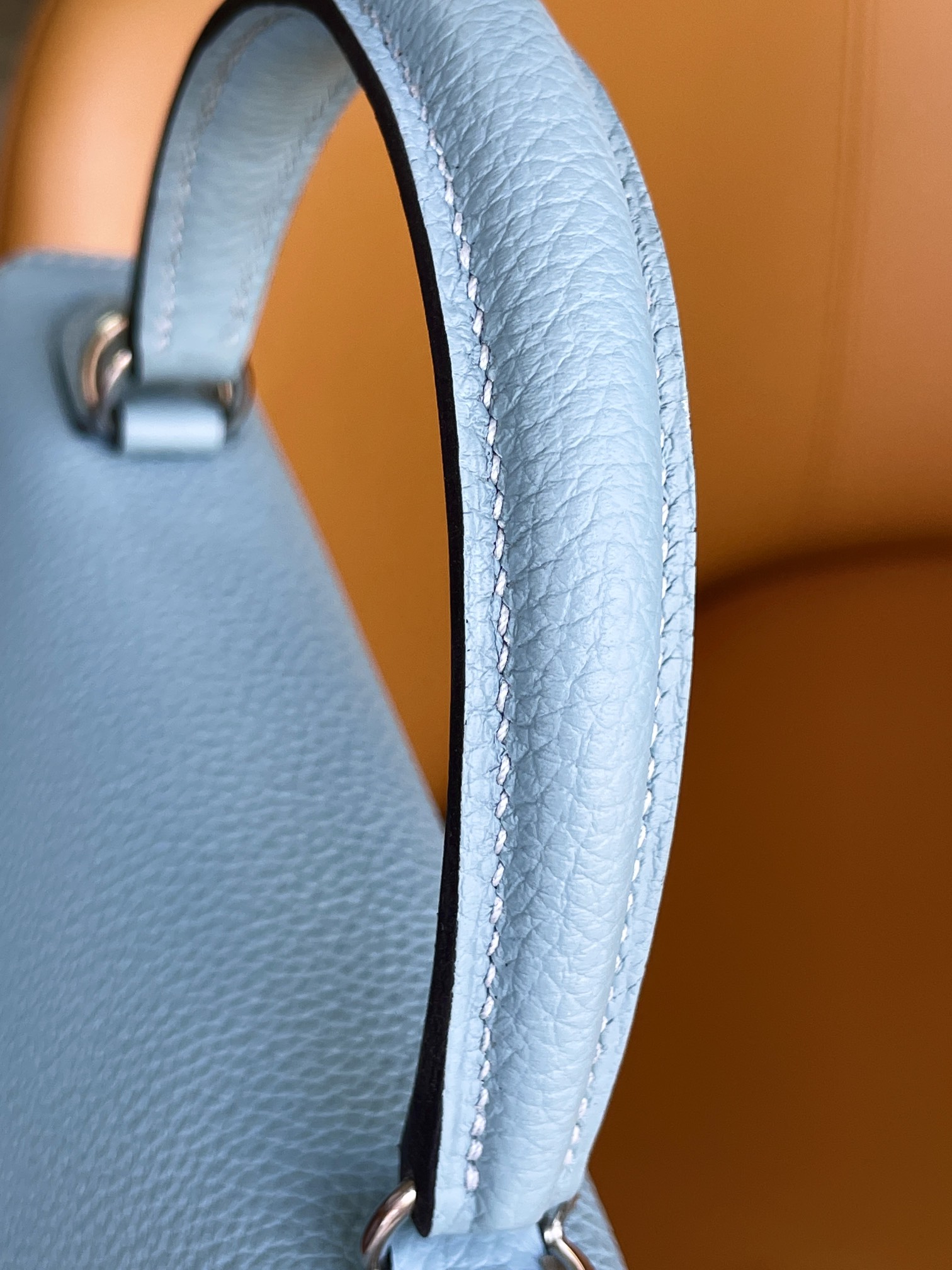 Kelly25 days cyan togo leather
