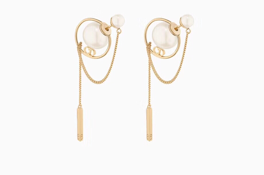 Dior stud earrings