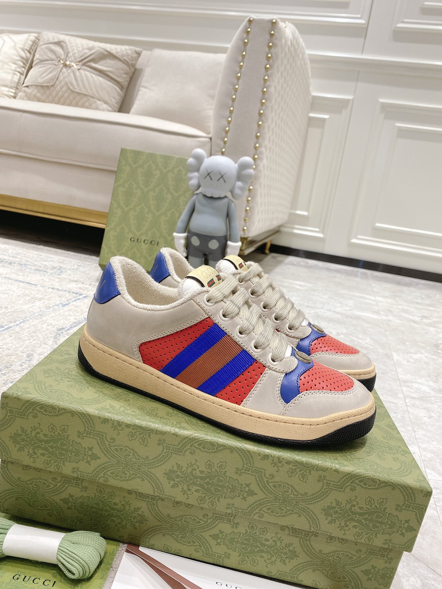 Gucci new upgraded small dirty shoes couple models