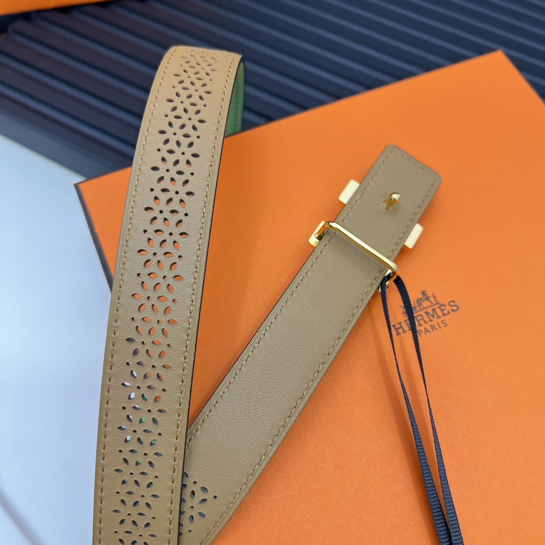 Hermes Reversible Belt in Swift and Epsom Calfskin