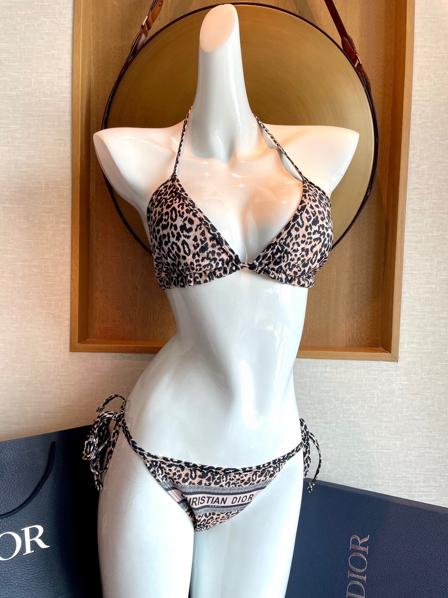 Dior leopard bikini