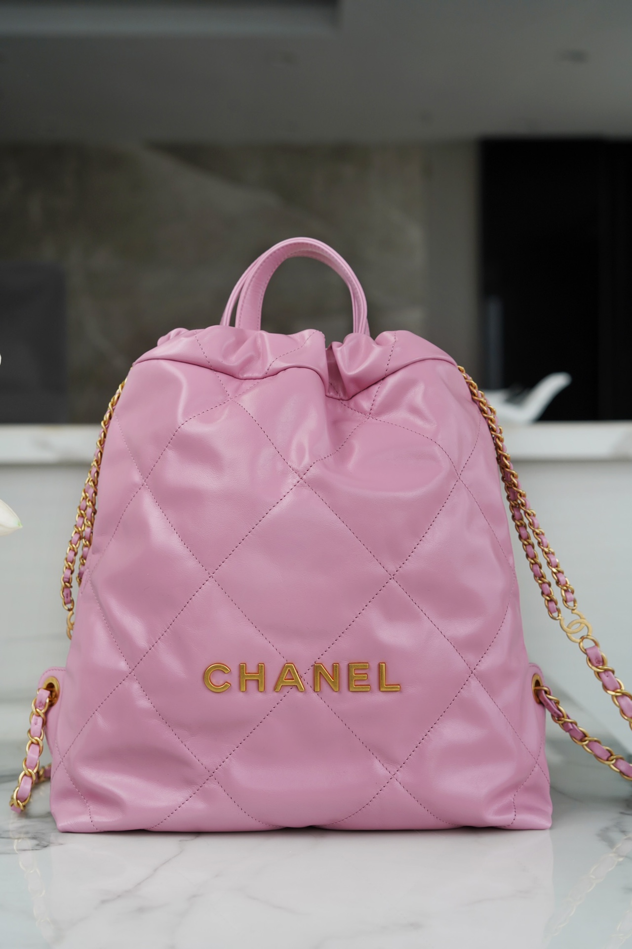 𝗖𝗛𝗔𝗘𝗡𝗟✦ 23P spring and summer new backpack small size pink➿