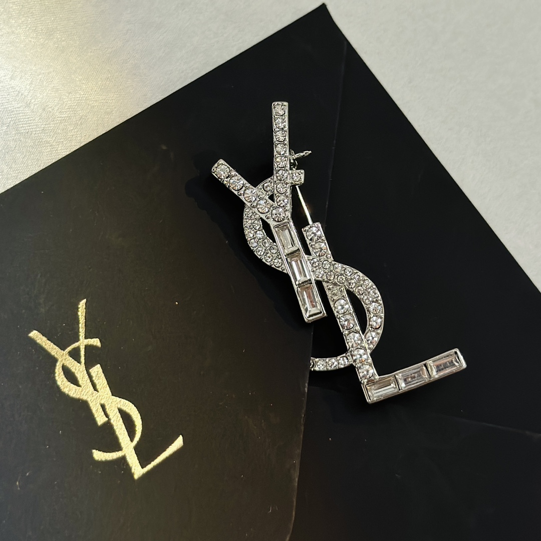 Saint Laurent YSL brooch