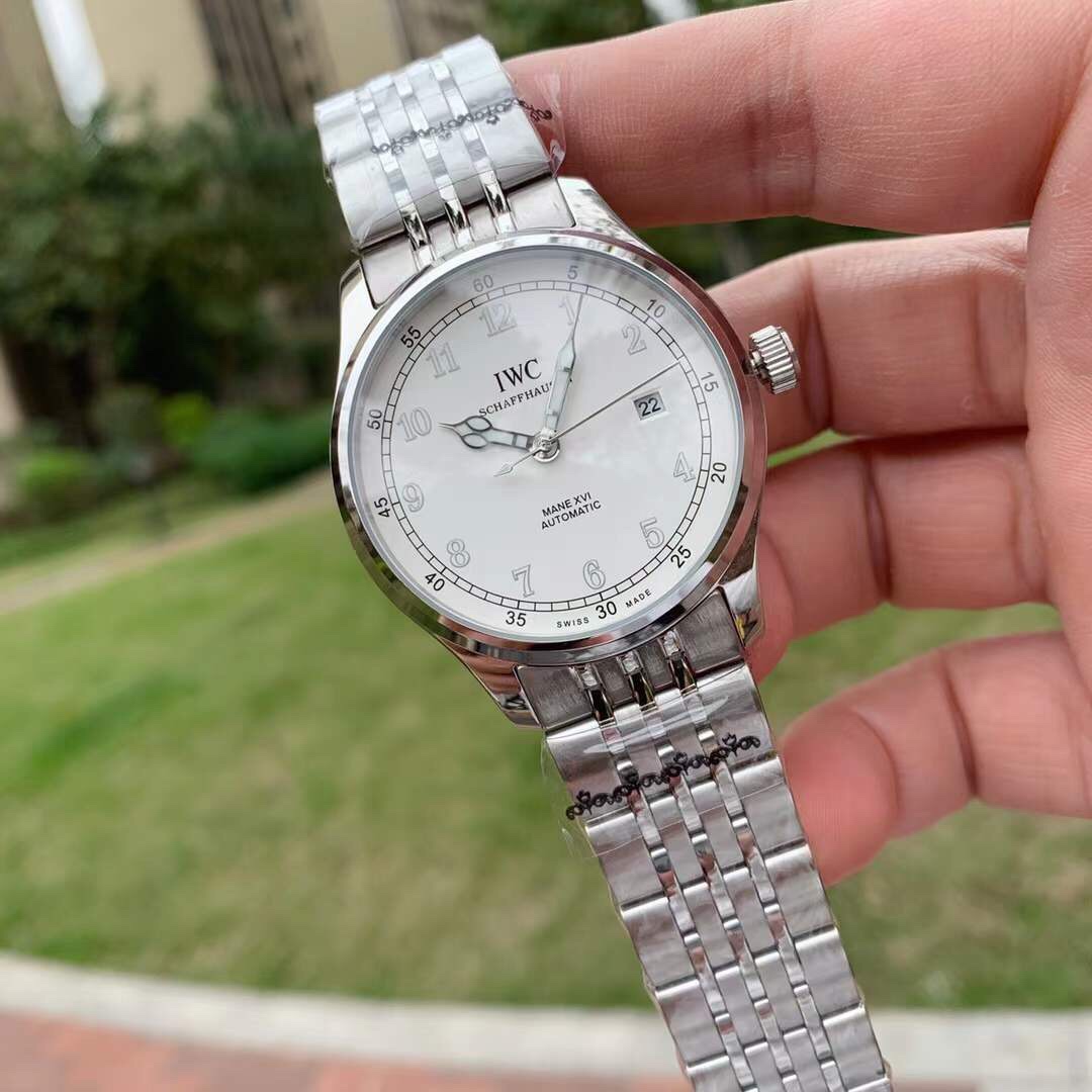 IWC- Vanguard - Men's Watch Mechanical Automatic Movement Mineralized Glass 316L Stainless Steel Case