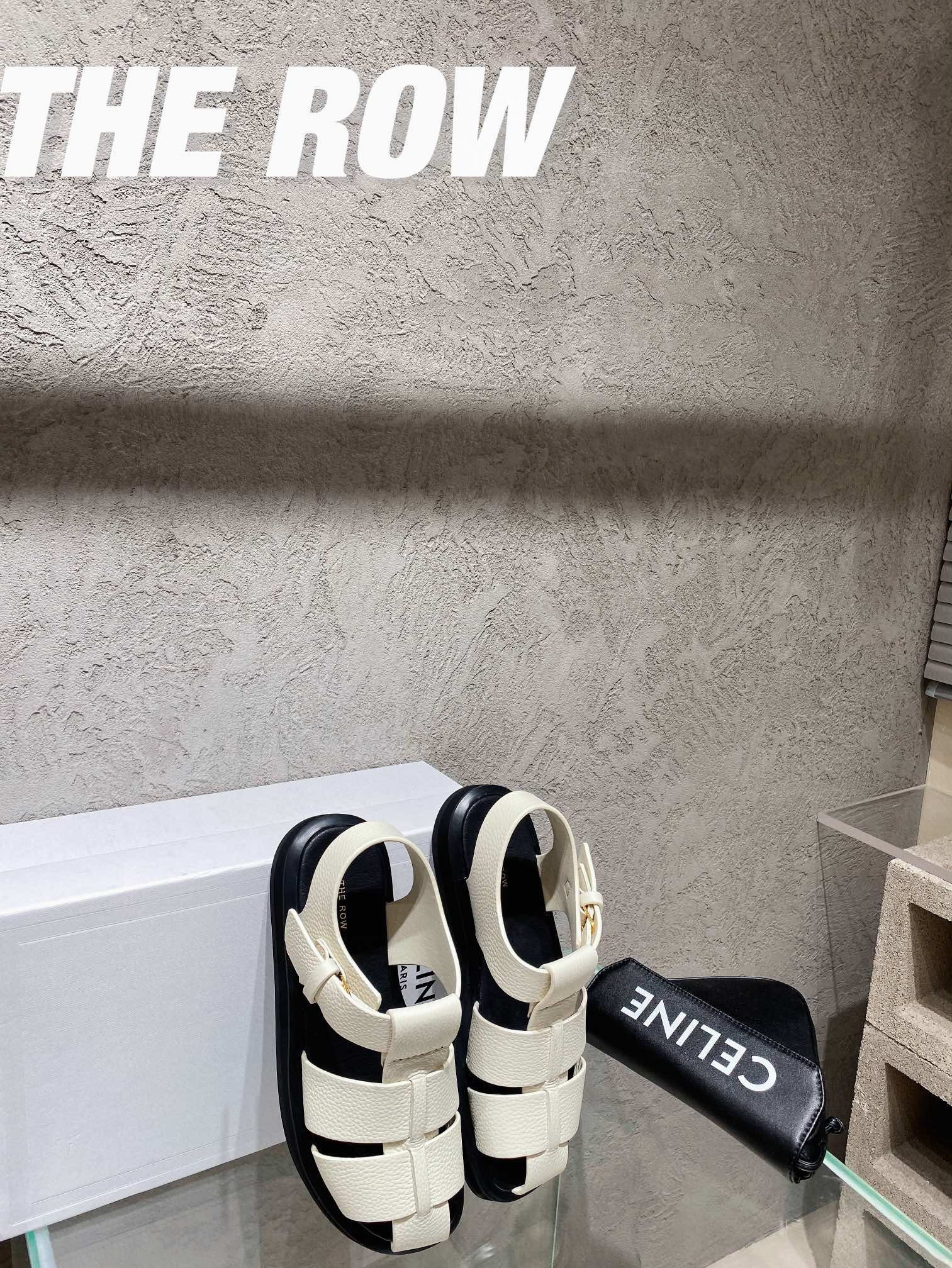 THE ROW Baotou Roman sandals, super soft calfskin thickness of about 40mm