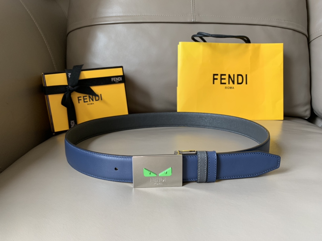 FENDI casual reversible belt