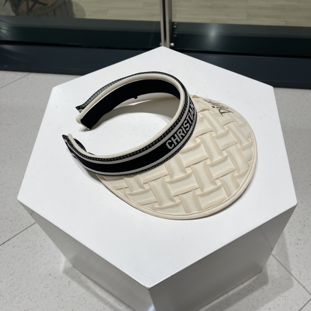 DIOR sun visor empty top hat