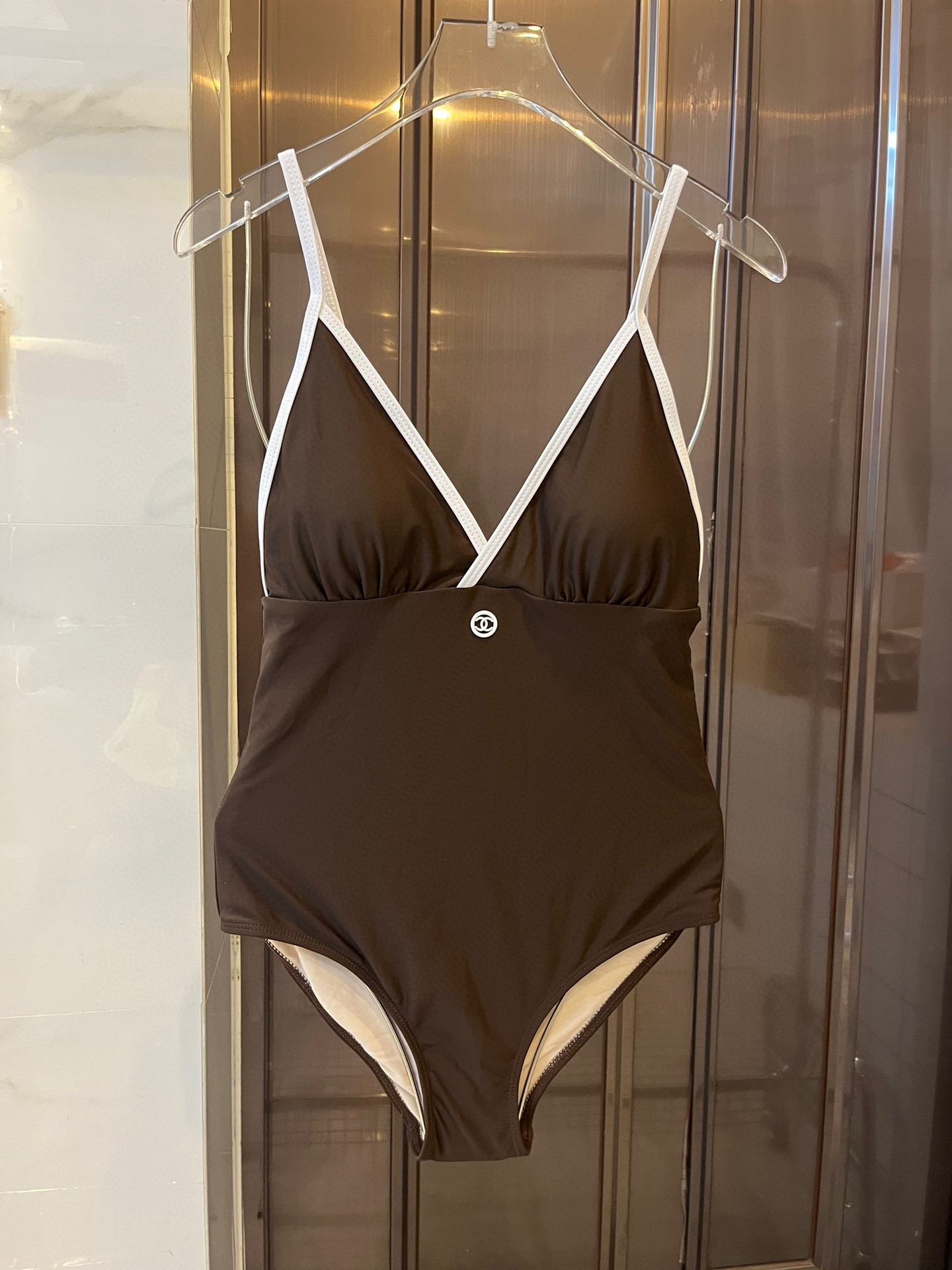 CHANEL One-piece swimming costume bikini