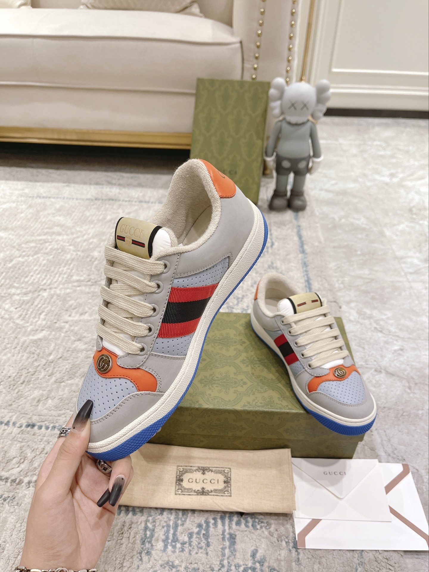 Gucci new upgraded small dirty shoes couple models