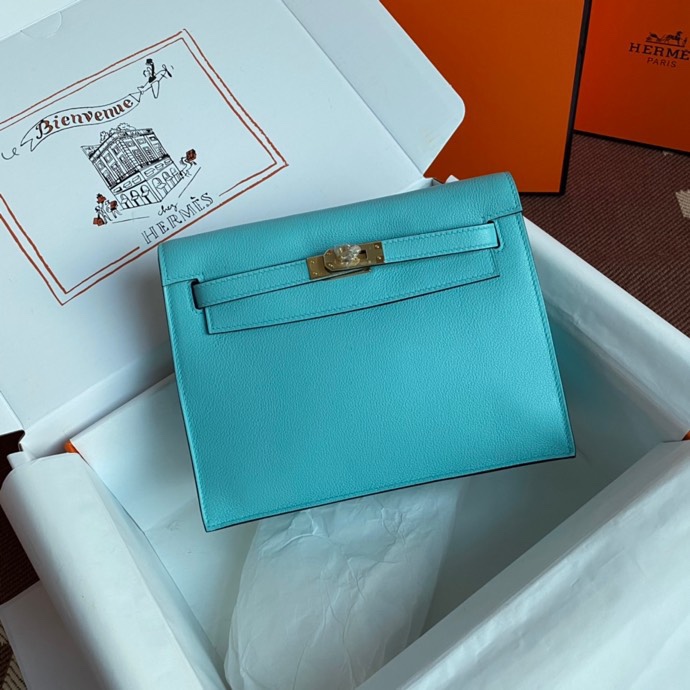 Kelly DanSe 22cm picture northern blue gold and silver buckle in stock evercolor leather