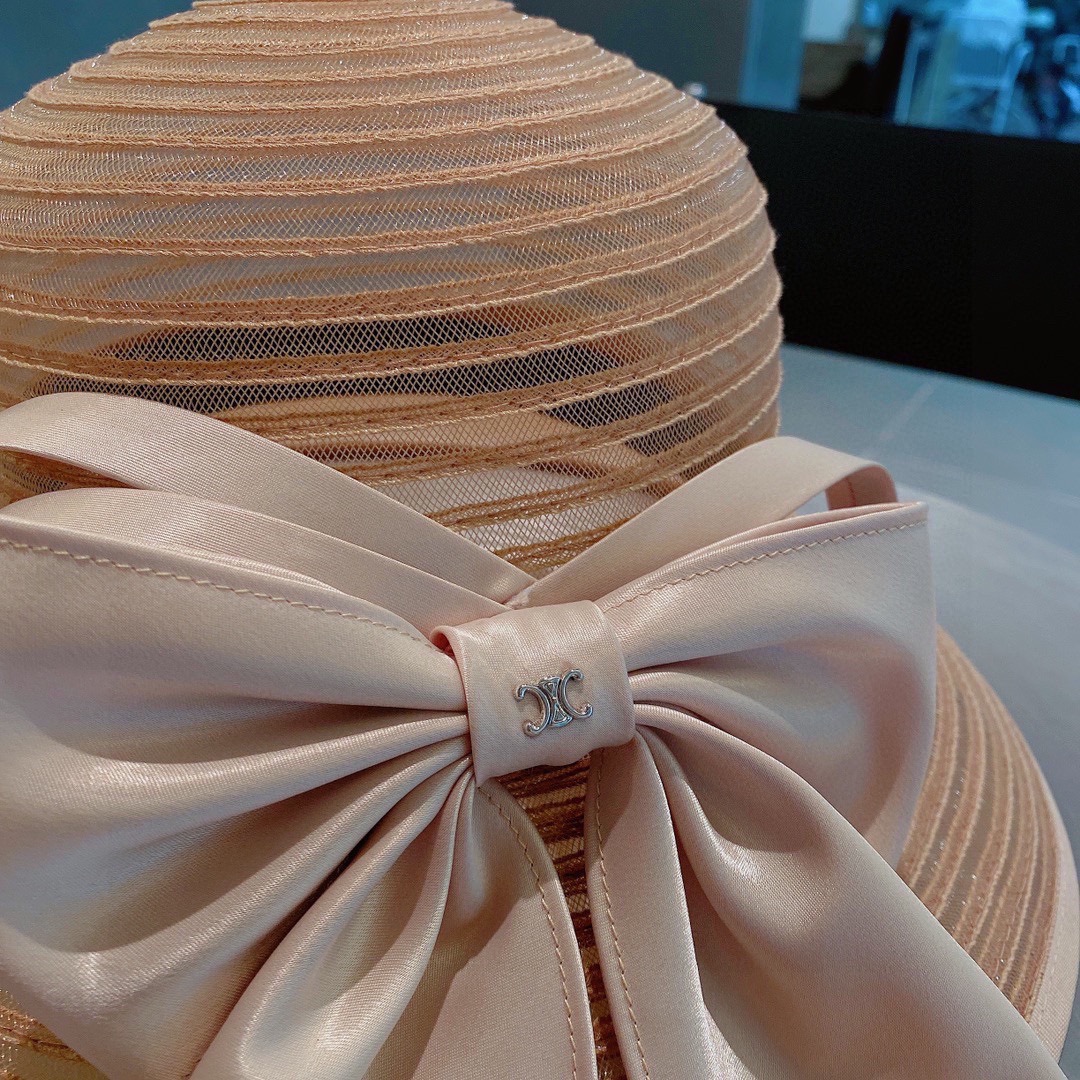 Celine organza new visor hat