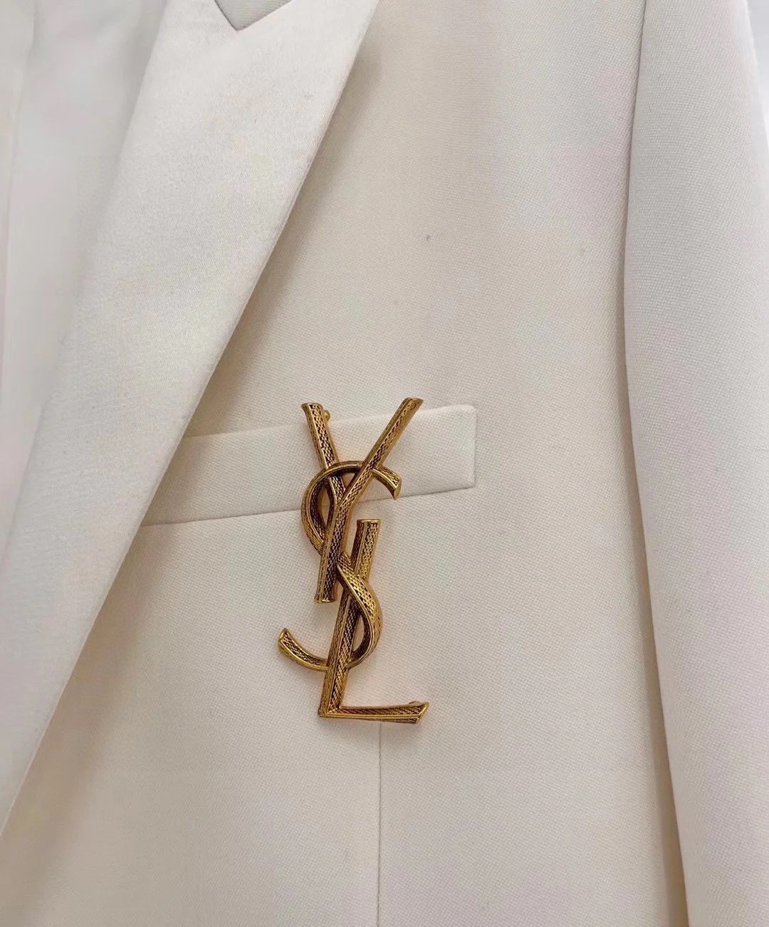 Saint Laurent YSL brooch