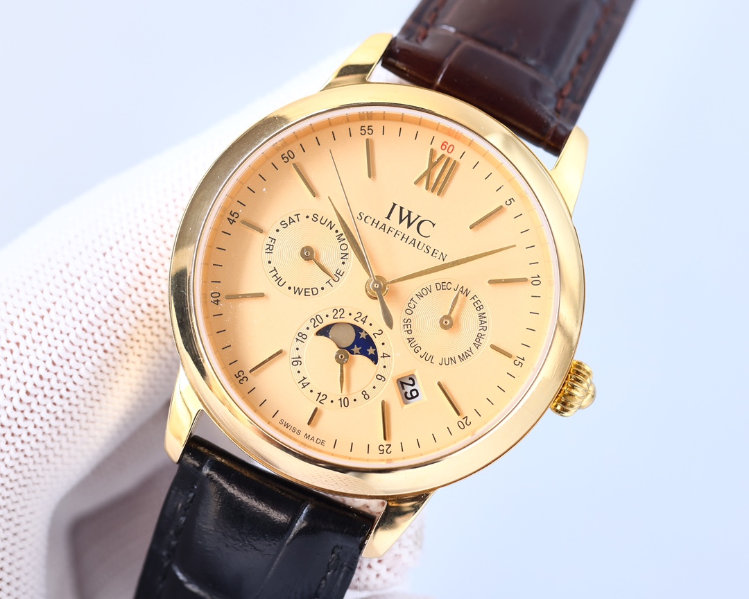 IWC- The highest version of the Portofino Multifunction Automatic with CNC grinding