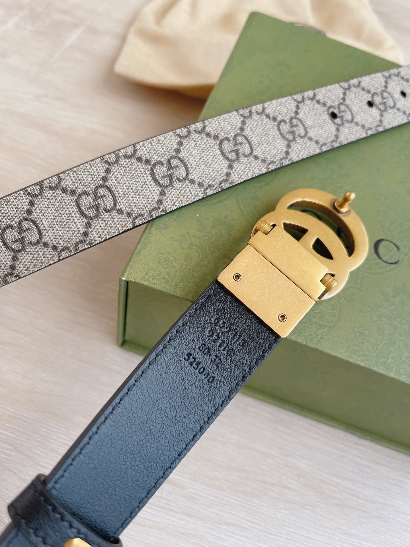 GUCCI imported calfskin leather