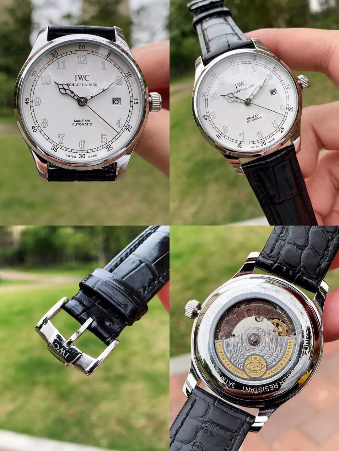 IWC- Vanguard - Men's Watch Mechanical Automatic Movement Mineralized Glass 316L Stainless Steel Case