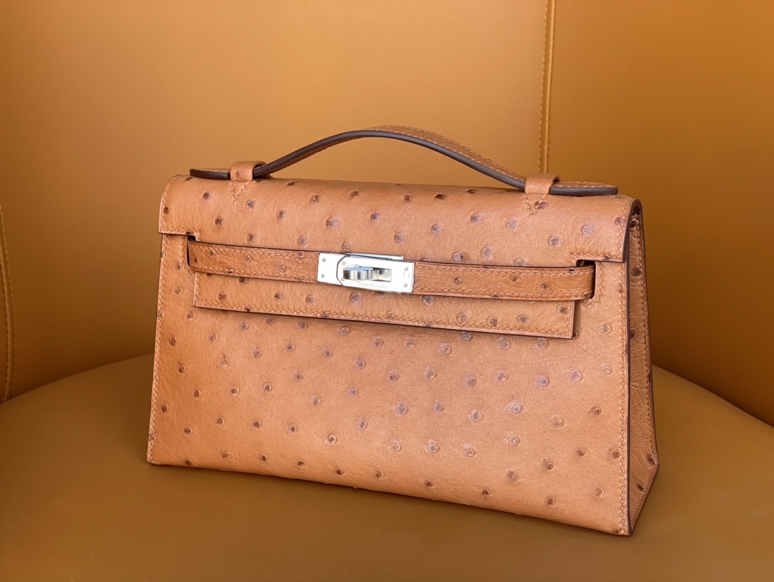 Mini Kelly Generation Evening Bag South Africa kk Ostrich Leather