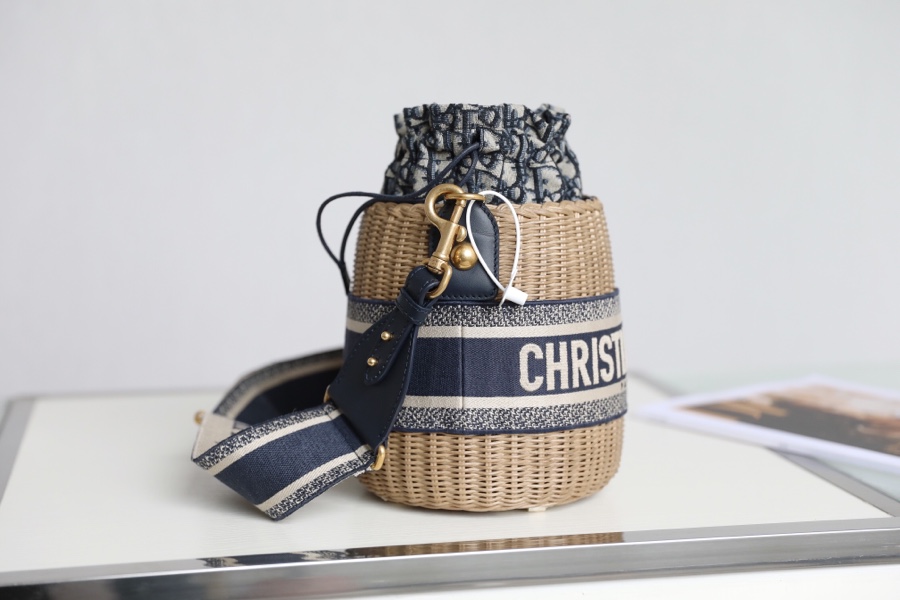 Dior Wicker Basket Bag