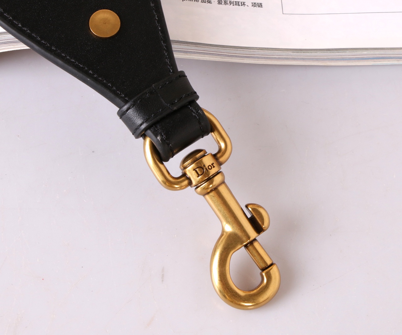Dior personalized shoulder strap Imported custom solid brass hardware