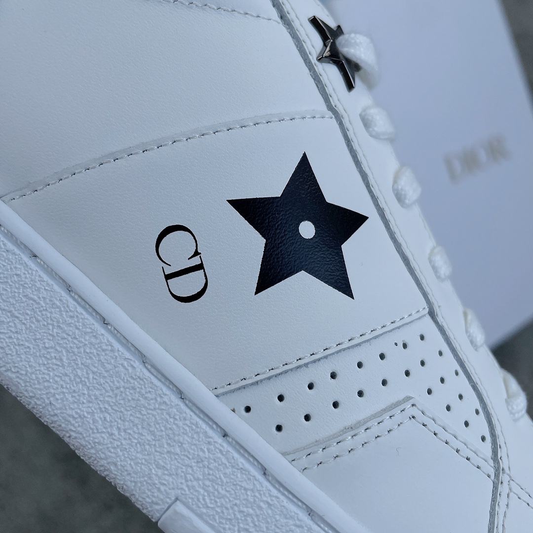 DIOR Star Women's Sneakers Calfskin White