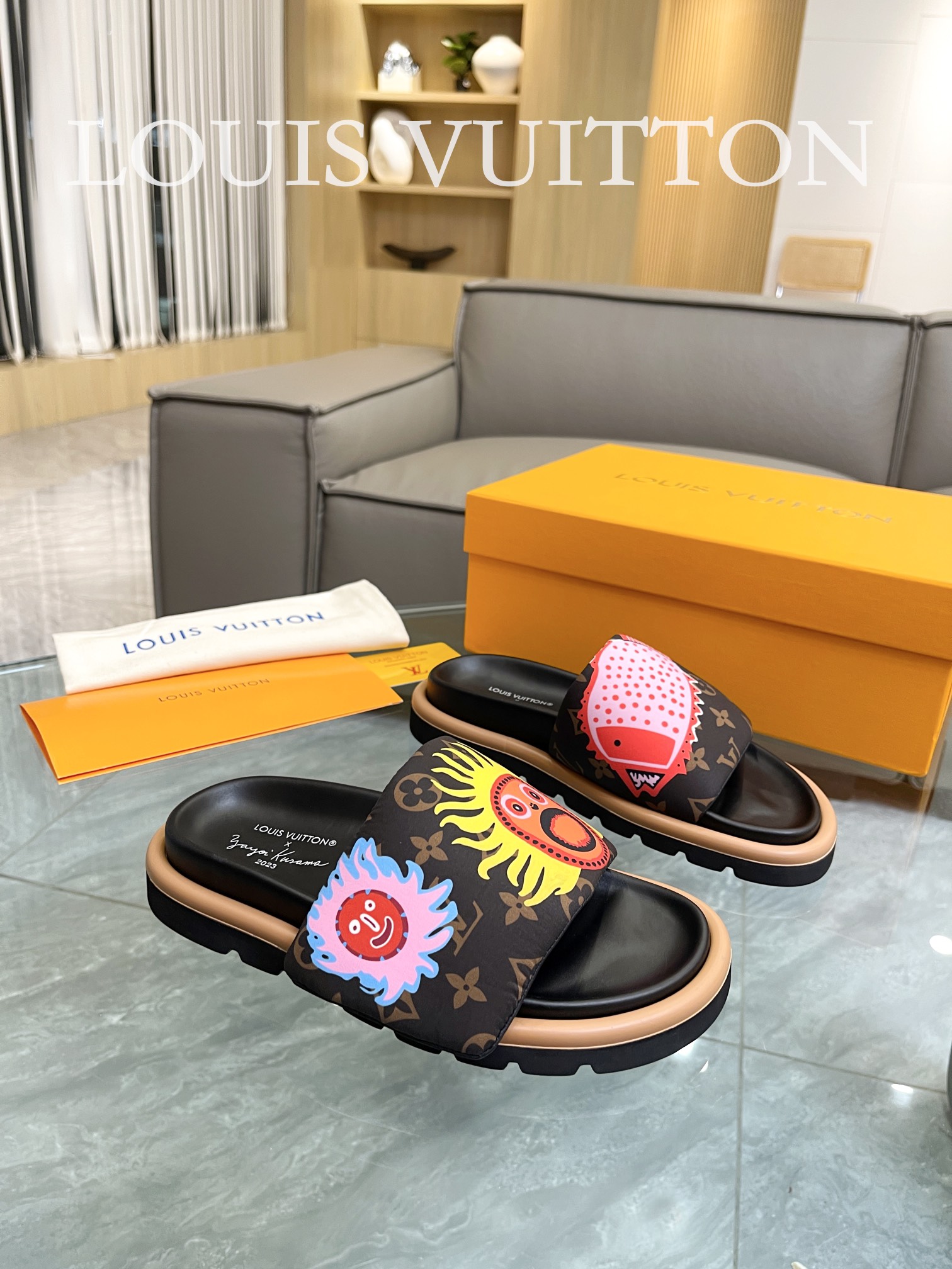 Louis Vuitton 2023 lovers mandarin duck shoes