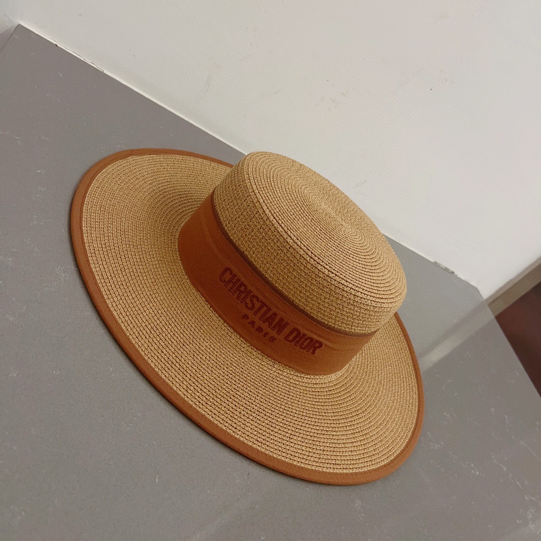 Dior new straw hat, bowler hat
