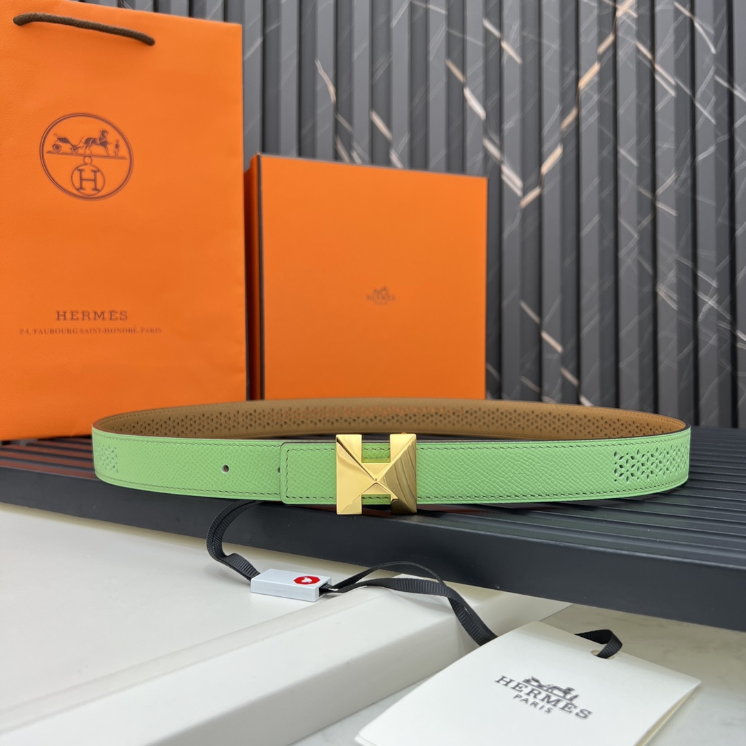 Hermes Reversible Belt in Swift and Epsom Calfskin