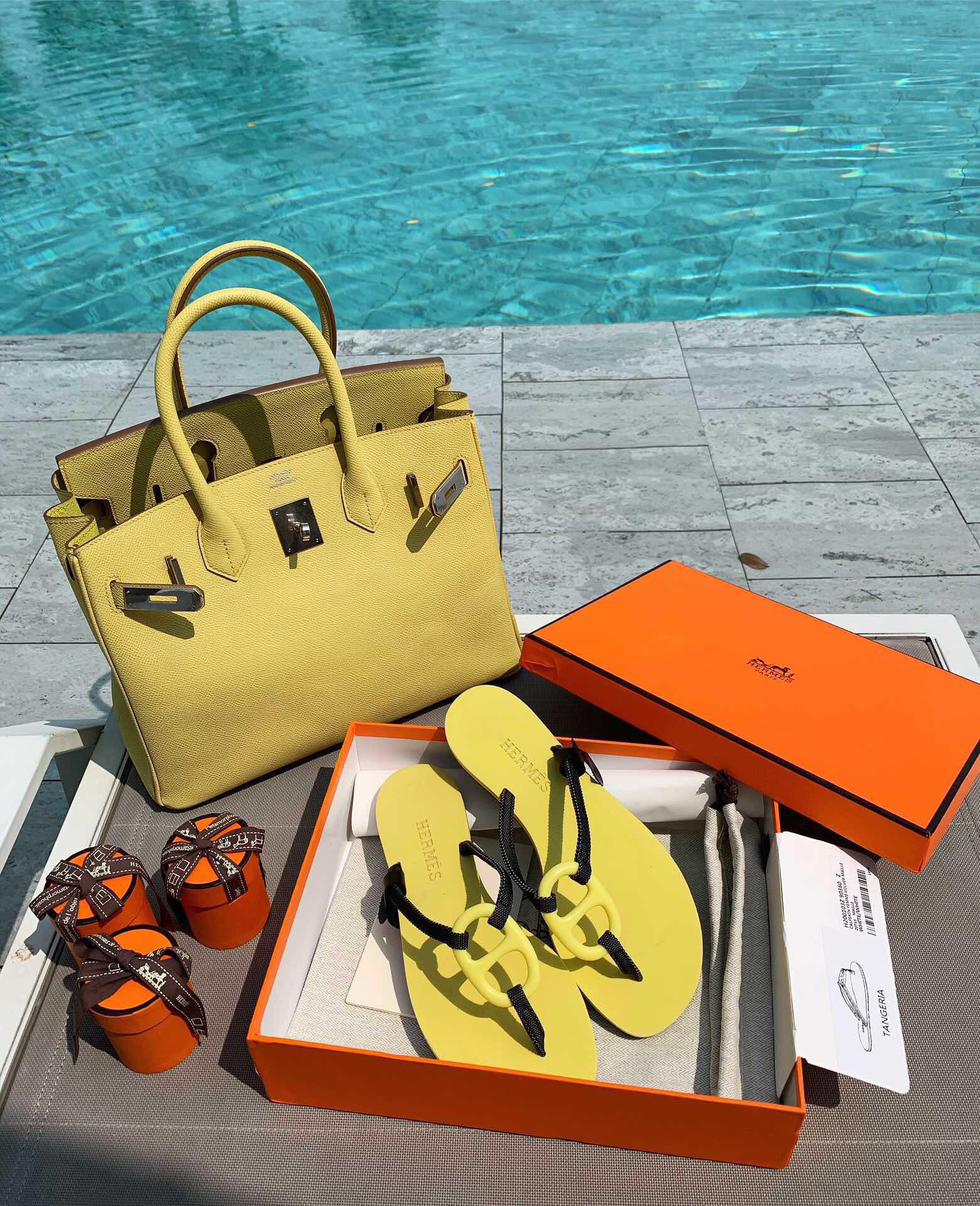 Hermes holiday series 🌈🏝🌤 pig nose flip flops sandals