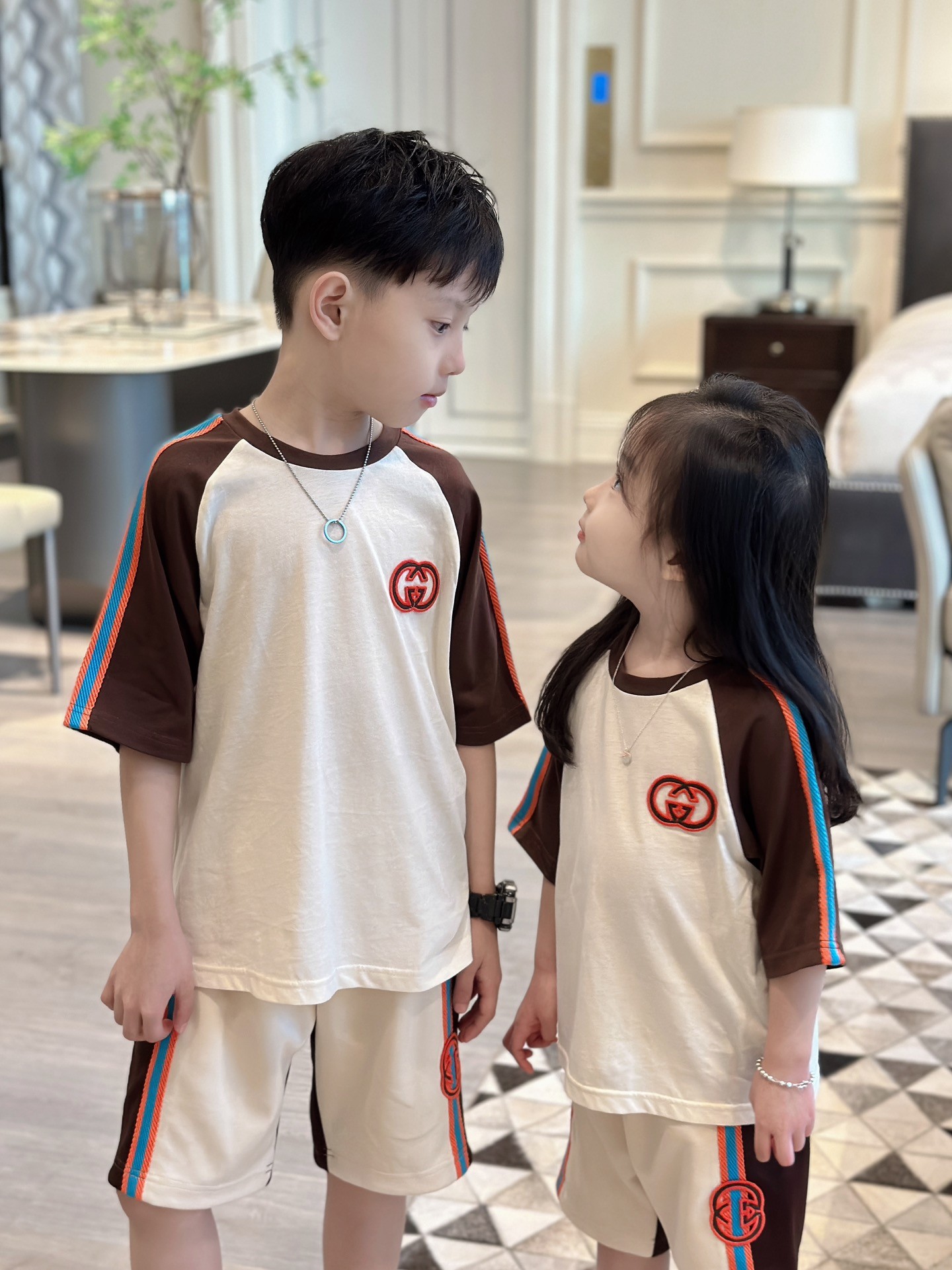 Gucci 2024/SS new logo printed T-shirt suit