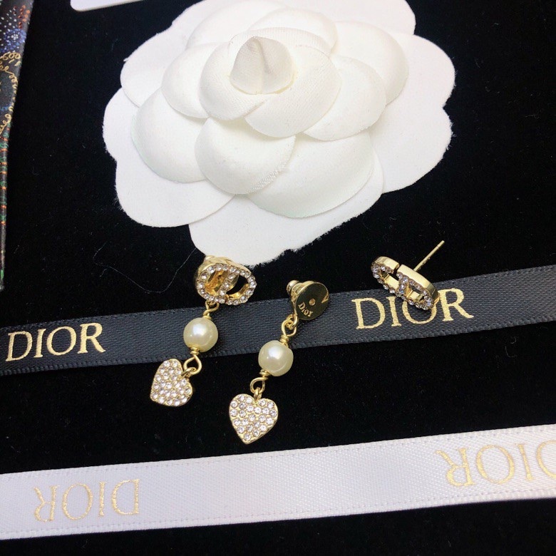 Dior stud earrings