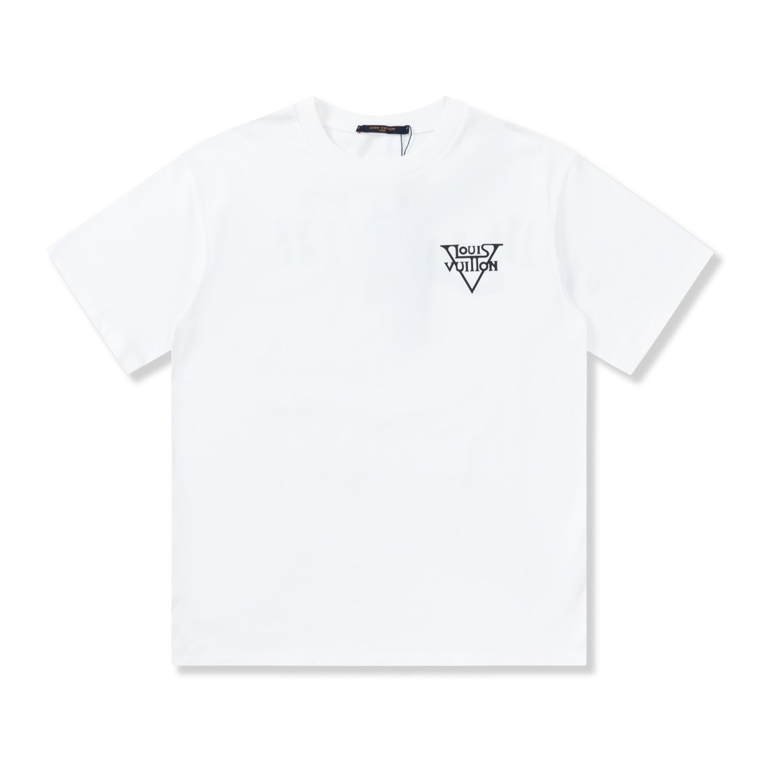 Louis Vuitton 23SS lettered gold classic T-shirt