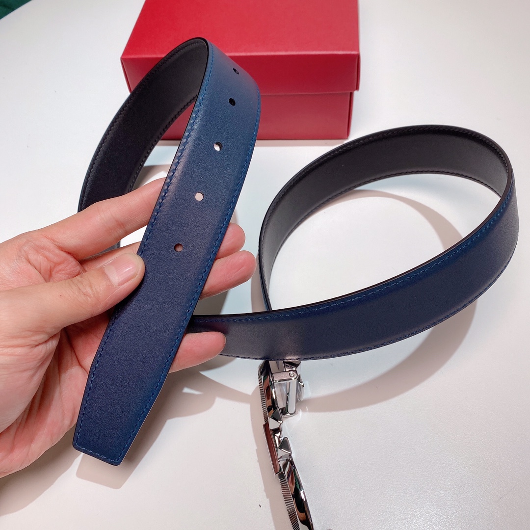 FERRAGAMO double-sided imported cowhide