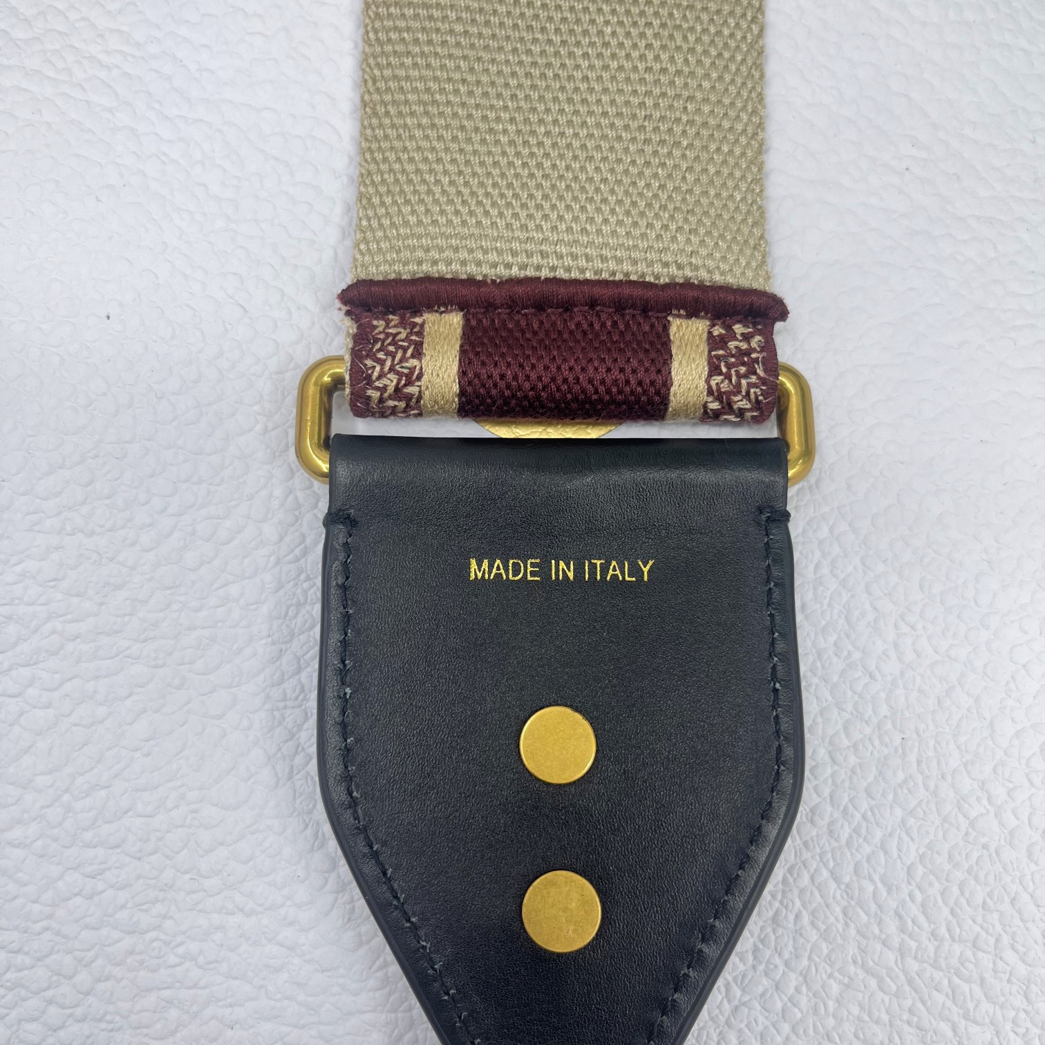 Dior Burgundy Letter Shoulder Strap