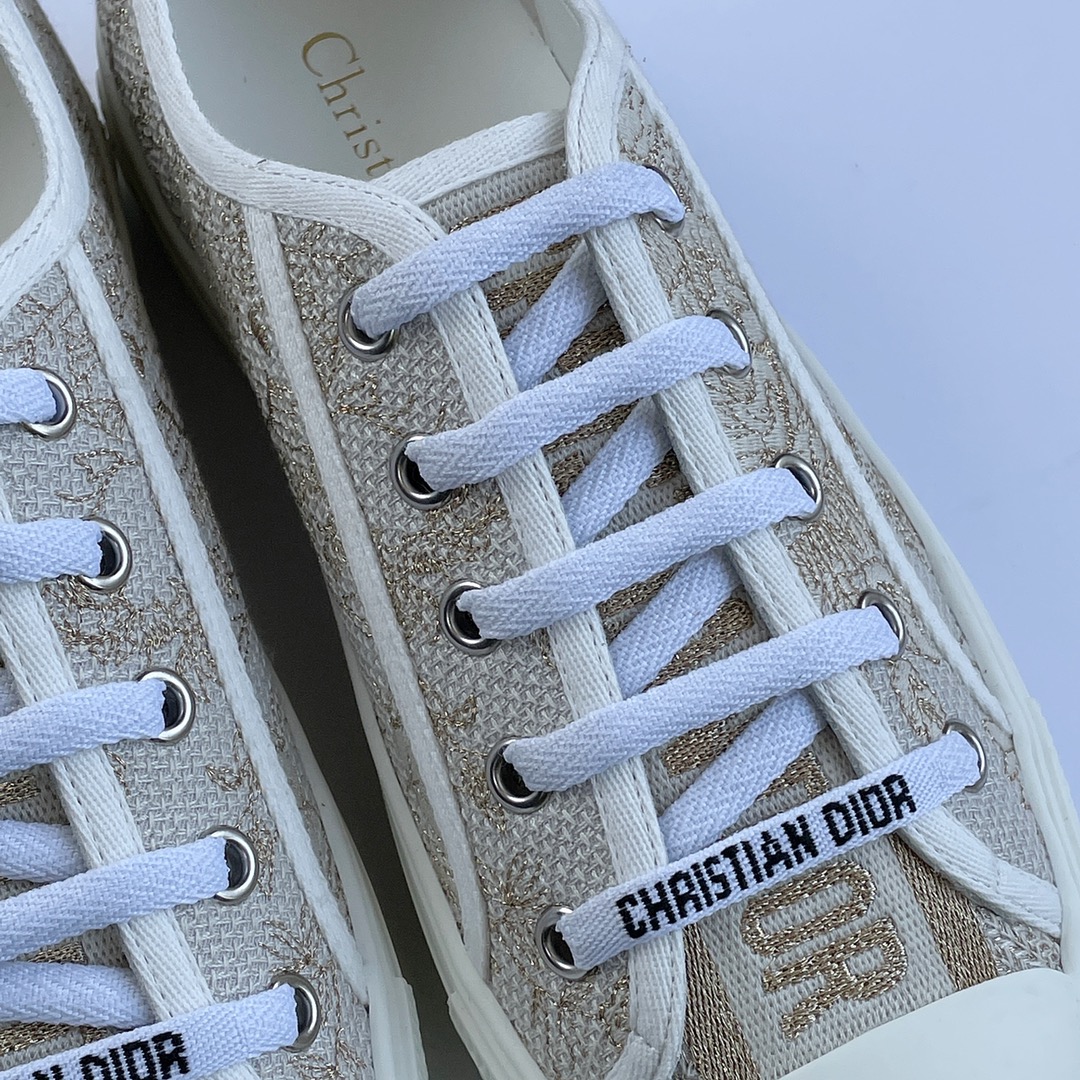 DIOR embroidered boardshorts gold Full electric embroidery Water-dyed sheepskin lining Private moulded outsole