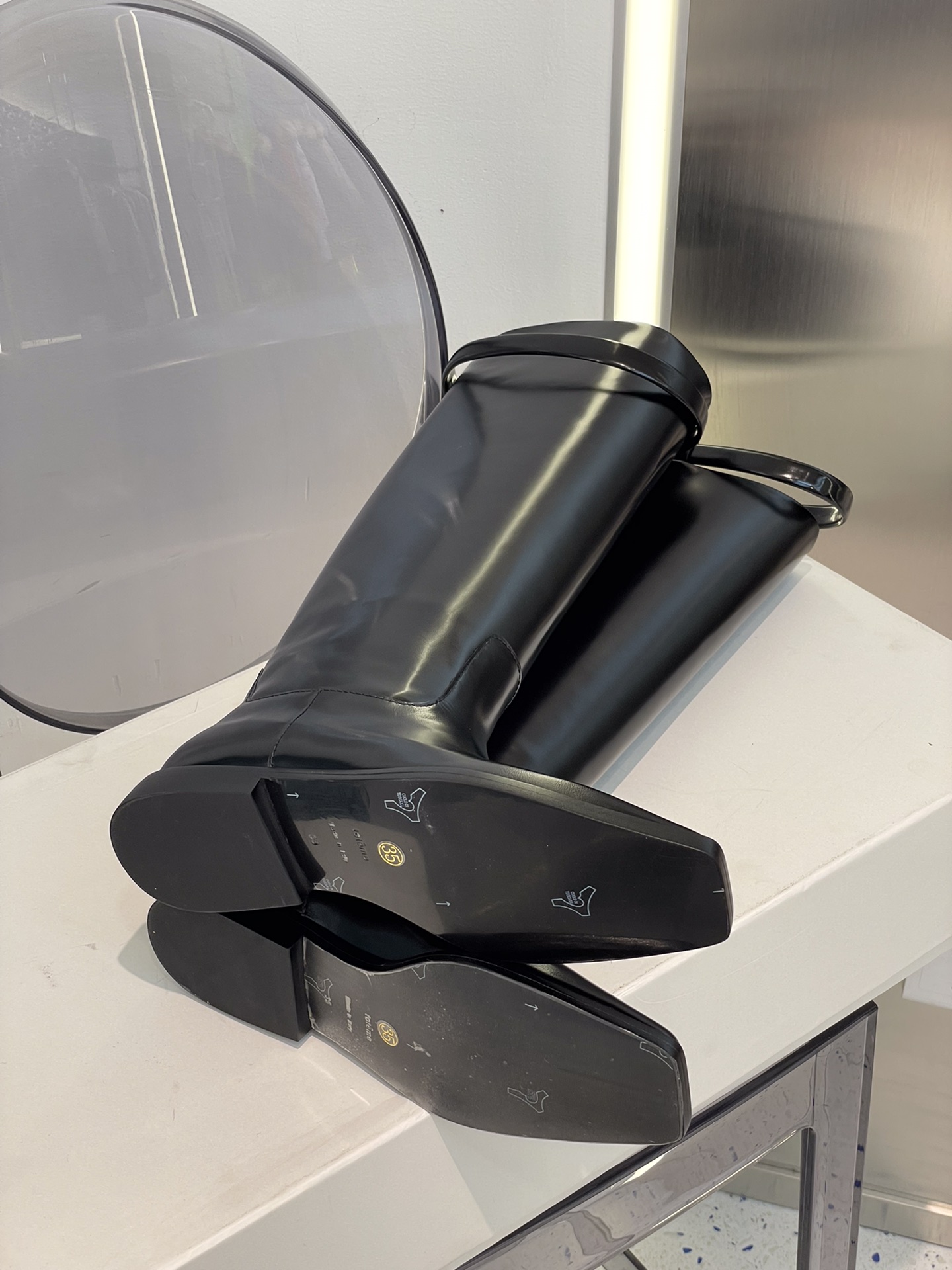 Toteme | 𝟐𝟎𝟐𝟏/𝐒𝐒 𝐧𝐞𝐰 niche designer Brand Toteme horse boots Original imported Italian A grade leather outsole