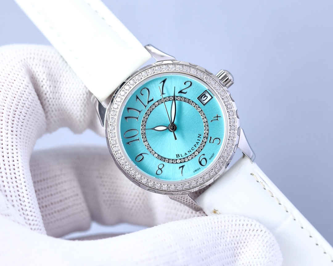 Blancpain - Fashion Women's Watch Night Time Super Luminous High-end Mother-of-Pearl Dial
